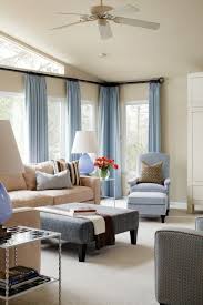 Blue Curtains For Summer In Living Room Also Grey Accents Maybe Turn Coffee Table Into O Curtains Living Room Modern Curtains Living Room Luxury Living Room