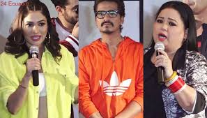 Bharti Singh Gets Angry After Haarsh Limbhachiya Praised By Ridhima Pandit Filmibeat Bharti Singh Singh Red Leather Jacket