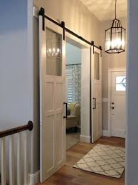 Like The Simple Glass We Could Make This Work For Our Living Room Sliding Barn Door Hardware For Double Doors Ebay Home House Sliding Barn Door Hardware
