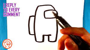 How To Draw Among Us Character Easy Pictures To Draw Pictures To Draw Easy Pictures To Draw Simple Pictures
