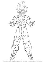 Follow along with our easy step by step drawing lessons. Learn How To Draw Goku Super Saiyan From Dragon Ball Z Dragon Ball Z Step By Step Drawing Tutorials