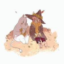 STICKYMAELK — A tiny moomin with tiny snufkin to celebrate Tove...