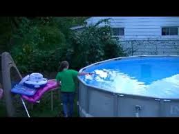 How To Inexpensively Winterize An Intex Above Ground Pool Intex Presentation Professional How T Winterize Above Ground Pool Swimming Pools Winter Pool Covers