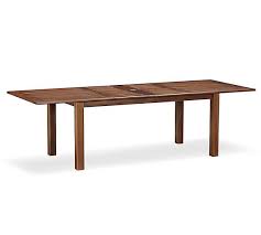 Extendable dining tables come into their own at family gatherings and larger dinner parties. Chatham Fsc Mahogany Extending Dining Table Honey Pottery Barn