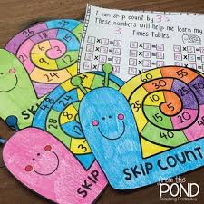 Skip Count Snail Mathtivity Skip Counting For Multiplication And Times Tables Math Crafts Math Center Activities Multiplication