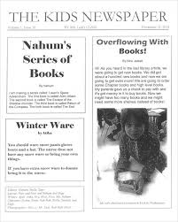Examples of news childrens newspapers resources. Free 7 Sample Newspaper Templates For Kids In Pdf Ms Word