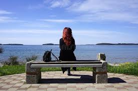 Image result for redhead girl sitting alone