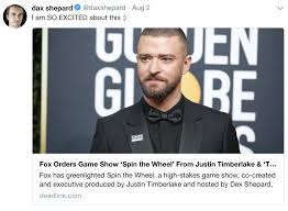 Ask questions and get answers from people sharing their experience with combination. Justin Timberlake Is Executive Producing A New Game Show Called Spin The Wheel For Fox