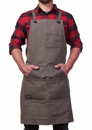 The chest pocket has space for both your phone and pencils or pens. Koken En Tafelen Heavy Duty Work Apron Waxed Canvas W Tool Pockets Woodworking Welding Workshop Luxclusif Com