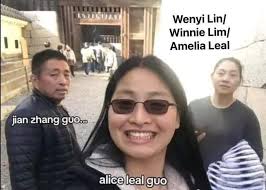 Leaked rare photo of Mayor Huaping (Alice) Guo together with her biological  father and mother, possible shot in mainland China. : r/Philippines