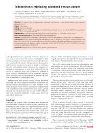 They are often harmless and endometriosis is a condition where the cells that line the womb start to appear outside the womb ovarian cancer occurs when cells in the ovaries grow and multiply in an uncontrolled way to form a. Https Www Fertstert Org Article S0015 0282 06 00570 X Pdf