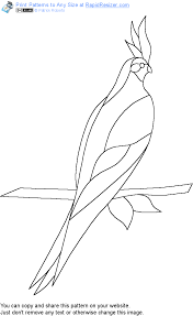 Free Cockatiel Pattern Stained Glass Patterns Free Stained Glass Patterns Stained Glass Birds