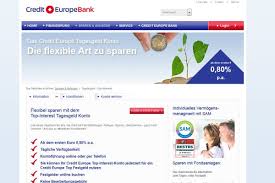 Credit europe bank n.v is a dutch bank with its head office in amsterdam. Credit Europe Bank Tagesgeldkonto Tagesgeldexperte Com
