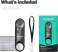 Camera Remote Control Wireless Shutter Release for Canon EOS Rebel SL2,  SL3, 77D, R8,R5, R6 II,R6, PowerShot SX70 HS, G7 X Mark III, G5 X Mark II,  T7i, M50, EOS RP, R, M6 Mark II. Replace Canon BR-E1 : Electronics