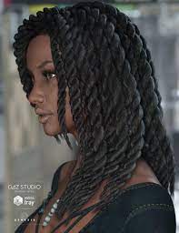 Havana Hair For Genesis 3 Female S 3d Models For Poser And Daz Studio Hair Havana Hair Natural Hair Styles