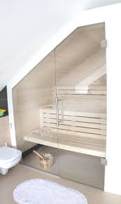 Sauna Nach Mass Jedem Seine Sauna Bad Mit Dachschrage