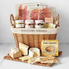 Sometimes you just need to eat sausage and cheese on crackers for dinner. Williams Sonoma Deluxe Cheese Charcuterie Gift Basket Williams Sonoma