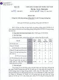 Trong đó, một người có yếu tố dịch tễ ngồi gần 2 ca dương tính, trường hợp tại đà nẵng chưa rõ nguồn lây. Cong VÄƒn 303 Bc Byt Ngay 26 2 2020 Vá» Cong Tac Triá»ƒn Khai Phong Chá»'ng Dá»‹ch Covid 19 Trong TrÆ°á»ng Há»c VÄƒn Báº£n Chá»‰ Ä'áº¡o Ä'iá»u Hanh Cá»•ng Thong Tin Bá»™ Y Táº¿