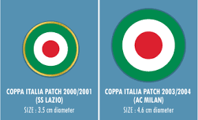 Serie a · serie a2 · serie b · serie c reg. Football Teams Shirt And Kits Fan Milan Coppa Italia 2003 04 Patch