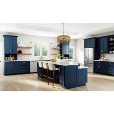Shop today for special promotions. Home Decorators Collection Neptune Blue Painted Shaker Stock Assembled Plywood Wall Kitchen Cabinet Soffit Crown Molding 75 In X 96 In X 1 5 In Scm8 Mb The Home Depot