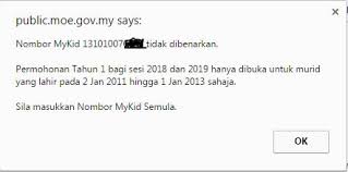 Pertanyaan permohonan ke tahun 1 (selangor). Daftar Darjah Satu Atas Talian Ambilan 2020 2021 Belog Zai Zamree