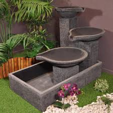 Fontaine De Jardin A Debordement Bassin 3 Vasques Noire Grise Decoration Mur Exterieur Jardin Jardin Zen Interieur Decoration Mur Exterieur