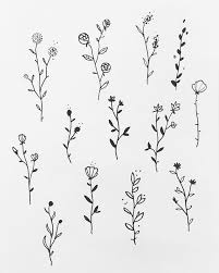 55 Simple Small Flowers Tattoos Drawing Tattoos Ideas For Women This Season Koees Blog Beautiful Flower Drawings Flower Tattoo Drawings Flower Drawing