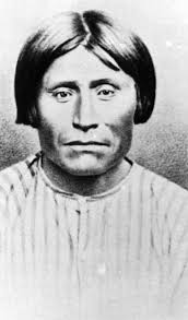 Captain Jack. /Nmodoc Chief. Captain Jack (Center) With Some Of His  Comrades Including John Schonshin (Upper Right), Hooker Jim (Lower Right)  And Shac Nasty Jim (Lower Left). Wood Engraving, 1873. Poster Print