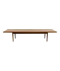 This table is a redesigned version of a coffee table he made a few years ago. Mid Century Modern Long Drexel Coffee Table Bench