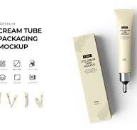 Eye Gel Cream Tube Packaging Mockup, Product Mockups ft ...