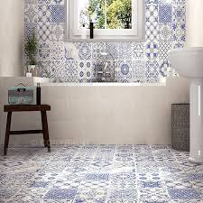 Skyros Blue Blue Bathroom Walls Spanish Style Bathrooms Bathroom Wall Tile