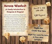 Heroes Wanted! (A Family Introduction to Dungeons & Dragons)
