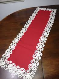 Camino De Mesa Realizado En Grannys Con Hilo Macrame Crochet Dantel