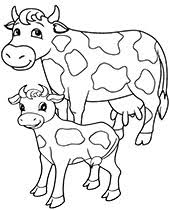 Finding a large area of fresh, green pastures, this greedy cow started grazing. Printable Animals Coloring Pages Topcoloringpages Net