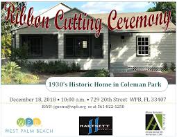 4576 dyer blvd, west palm beach, fl 33407, usa. City Of West Palm Beach On Twitter You Re Invited To A Ribbon Cutting On 12 18 Of This 1930 S Historic Home In Coleman Park The Property At 729 20th Street Is Known As