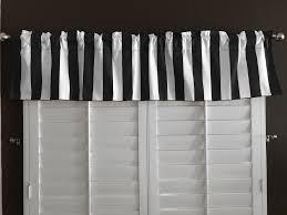 Used on their own, or over another window covering, top. Cotton Stripe Window Valance 58 Wide 2 Inch Stripe Black And White Walmart Com Walmart Com