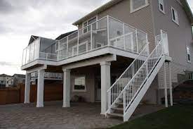 A Better Deck Builder Calgary Second Story Deck Deck Stairs Building A Deck
