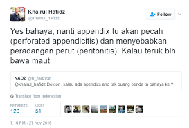 Ia boleh menjadi serius sehingga boleh dibawa ke bilik pembedahan. Pembedahan Pembuangan Appendix Dan Bahaya Penyakit Appendicitis Atau Radang Perut