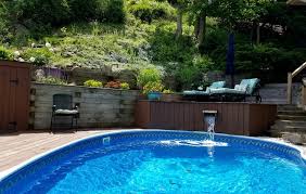 Removing and installing a new pool is always an option, before doing so still check to see if the location of the pool area remains sturdy and ready for another pool. The Top 47 Best Above Ground Pool Deck Ideas Backyard Landscape Design