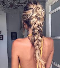 39 Trendy Messy Chic Braided Hairstyles Loose Big Braided Ponytail Hairstyle Ponytail Braids Hairsty Braids For Long Hair Long Hair Styles Hair Styles