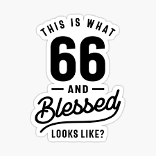 Auch diese fotos eignen sich zum erstellen von memen. Sticker 66 Geburtstag Redbubble