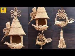 In this way, you can be sure that the elements will not fall apart. Diy Hanging Showpiece With Jute And Plastic Bottle Home Decoration Using Jute Jute Craft Idea Youtube Jute Crafts Burlap Crafts Rope Crafts Diy