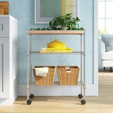Gatefield chrome kitchen cart with stainless top use this kitchen cart as a service trolley use this kitchen cart as a service trolley to transport food, dishes or even as an outdoor station for tools and accessories. Chrome Kitchen Carts Small Kitchen Islands Carts You Ll Love In 2021 Wayfair