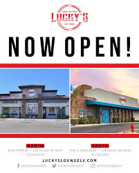 You can look at the address on the map. Luckys Lounge And Restaurant Facebook