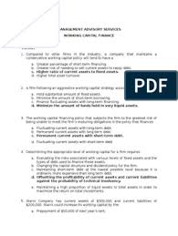 Mcq Working Capital Management Cpar 1 84 Finance Lettering Statute Of Frauds