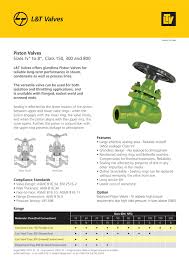 catalogues brochures knowledge centre l t valves