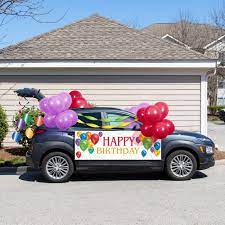 38ct Balloon Blast Birthday Parade Car Decorations Kit In 2021 Diy Graduation Decorations Decoration Kit Car Decor