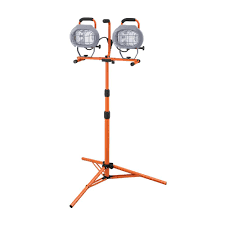 Hdx 1000 Watt Halogen Twin Head Tripod Work Light 637449 The Home Depot Work Lights Light Tripod