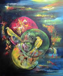 Kus Ruyasi 25 Bird Dream 25 By Bora Dervisoglu 50x100cm Online Satis Online Sale Gallerymak Com 90533353344 Sanatsal Resimler Resim Sanatsal