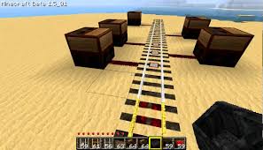 This makes it possible to activate powered activator rails cause any minecart that runs over them to drop off any player or material that is being transported. Minecraft Detector Rail Activated Note Blocks Youtube
